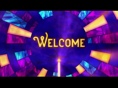 STAINED GLASS CHRISTMAS WELCOME