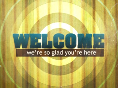 STRIPED WALL WELCOME