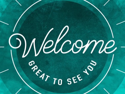 SUMMER CLOUDS WELCOME BLUE