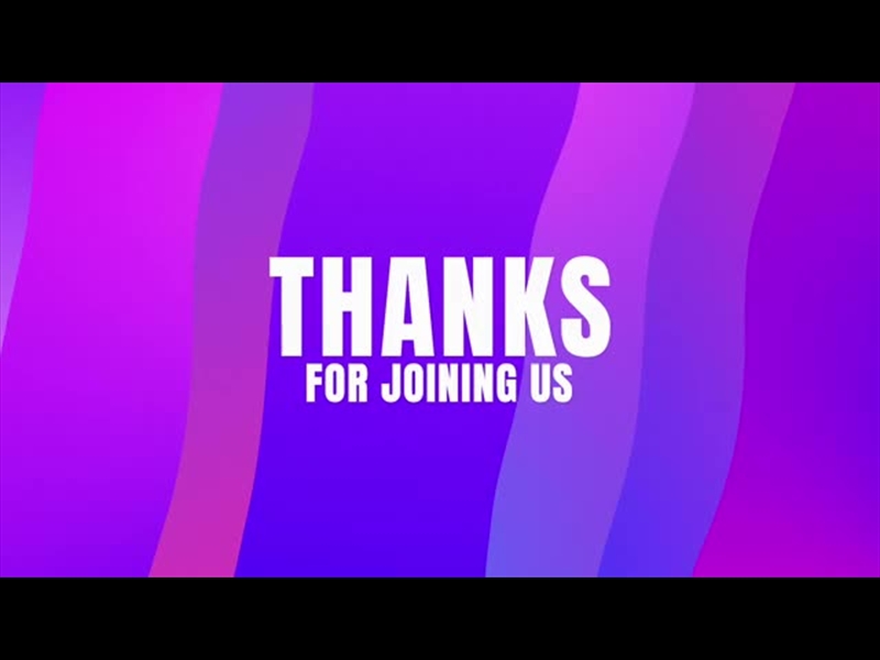 SUNSET GRADIENTS THANKS FOR JOINING US