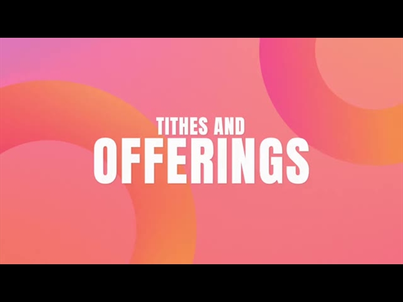 SUNSET GRADIENTS TITHES AND OFFERINGS