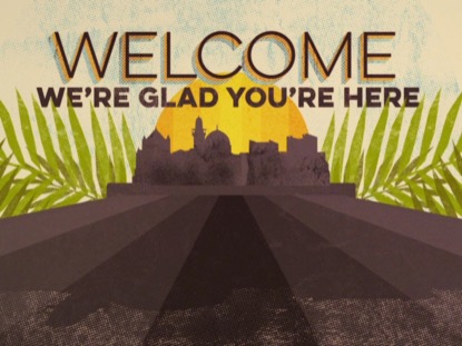 TEXTURED PALMS WELCOME 01