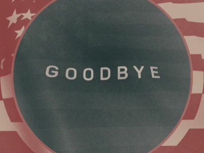 VINTAGE WAVING AMERICAN FLAG CLOSING