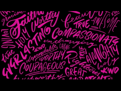 ADJECTIVES OF GOD PINK