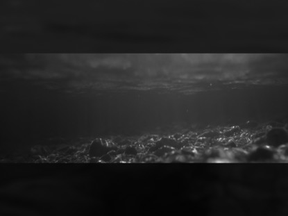 BLACK AND WHITE PANORAMIC RIVER