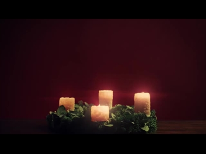 CHRISTMAS CANDLES FOUR CANDLES BOTTOM