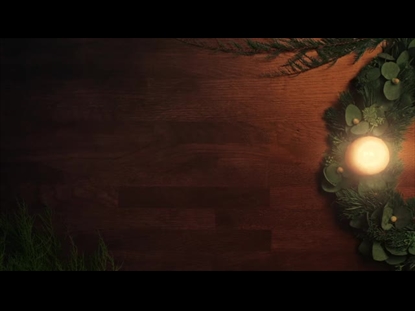 CHRISTMAS CANDLES ONE CANDLE SIDE