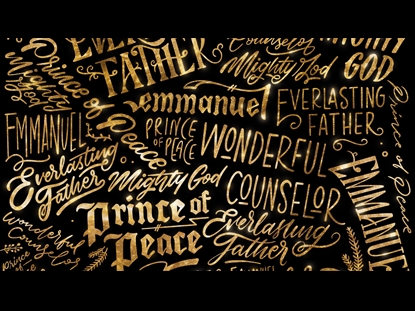 CHRISTMAS NAMES GOLD