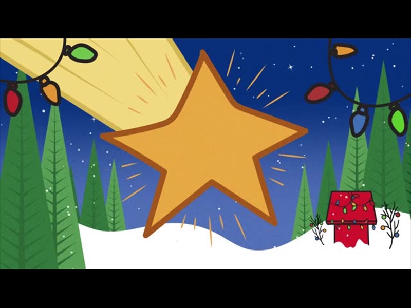 CHRISTMAS TIME IS HERE: BLUE SCENIC STAR