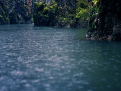CLIFFS AND LAKE SATURATED