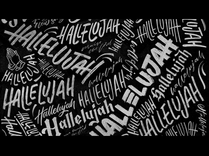 HALLELUJAH BW TEXTURE