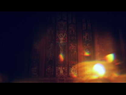 HOLY STAINED GLASS CANDLE