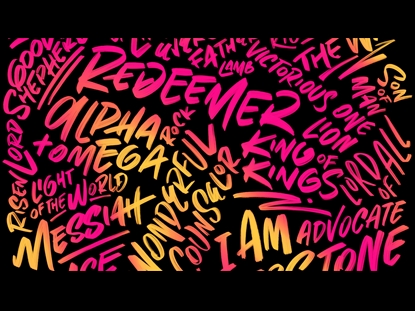 NAMES OF JESUS PINK YELLOW