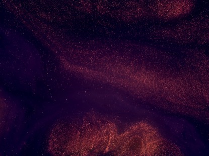 ORANGE GLITTER ON PURPLE