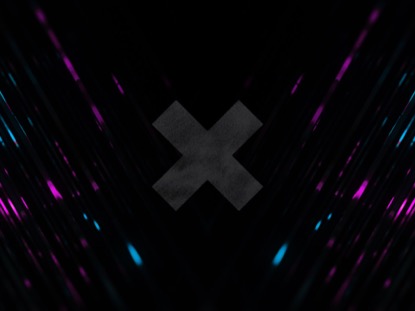 PINK AND BLUE STREAMERS X