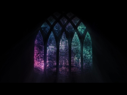 PINK AND TEAL WINDOW