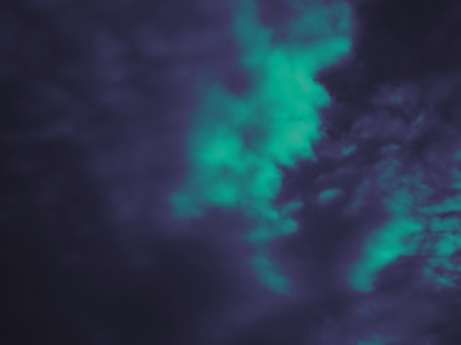 PURPLE AND TEAL CLOUDS