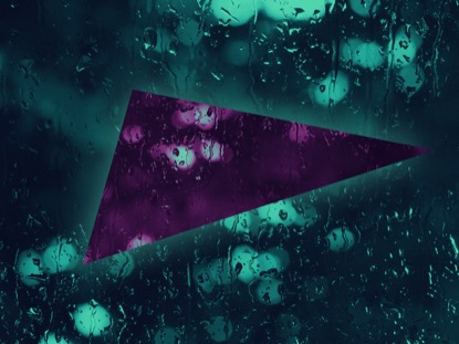PURPLE TEAL TRIANGLE GEO