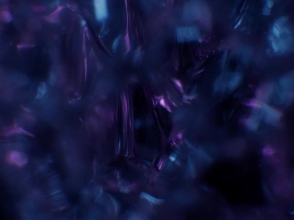 SCULPTED GLASS DEEP PURPLE BLUE