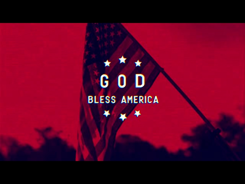 GRUNGY INDEPENDENCE GOD BLESS AMERICA MOTION TITLE