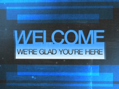 BLUE OVERLAY WELCOME