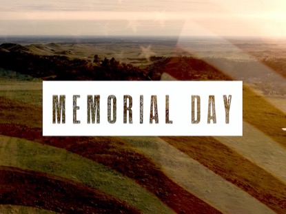 MEMORIAL DAY FLAG AERIAL 1