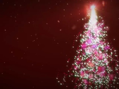 SPARKLING TREE LOOP RED