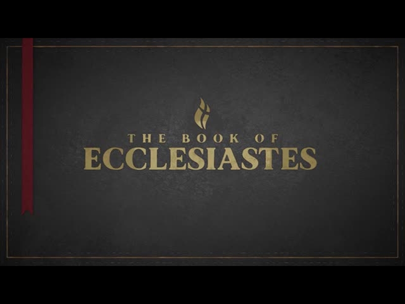 ECCLESIASTES - BLACK