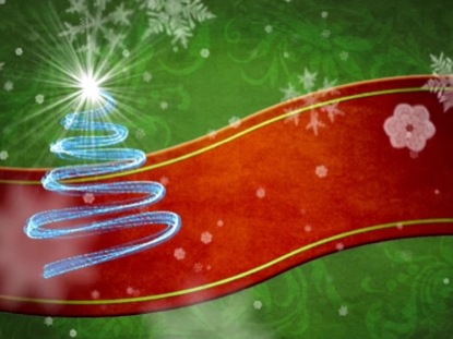 CHRISTMAS RED RIBBON MOTION