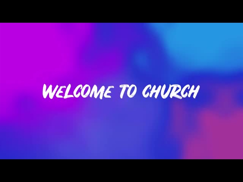 Blue And Purple Welcome | Church Fuel | WorshipHouse Media