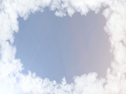 PEACEFUL CLOUDS AND RAYS OF SUN