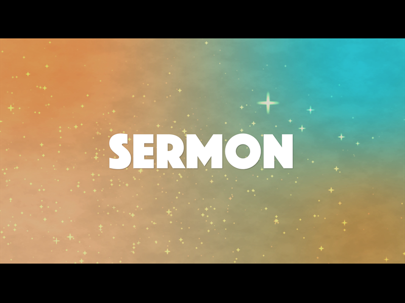 Stars On Blue And Orange: Sermon Motion Background Church Fuel