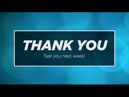 THANK YOU MOTION BACKGROUND - ABSTRACT BLUE CIRCLES