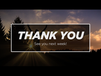 THANK YOU MOTION BACKGROUND - SUNRISE ADORATION