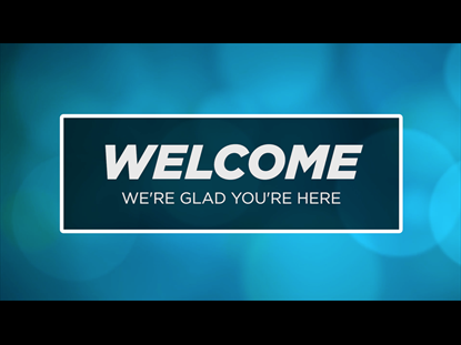 WELCOME MOTION BACKGROUND - ABSTRACT BLUE CIRCLES