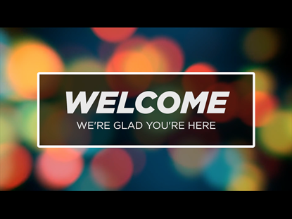 WELCOME MOTION BACKGROUND - ABSTRACT FLOATING CIRCLES