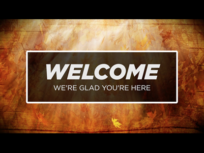 WELCOME MOTION BACKGROUND - AUTUMN LEAVES