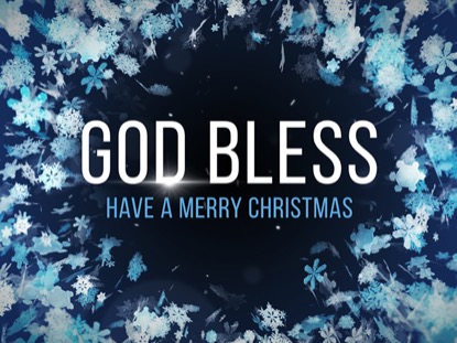 CHRISTMAS WONDERLAND GOD BLESS LOOP