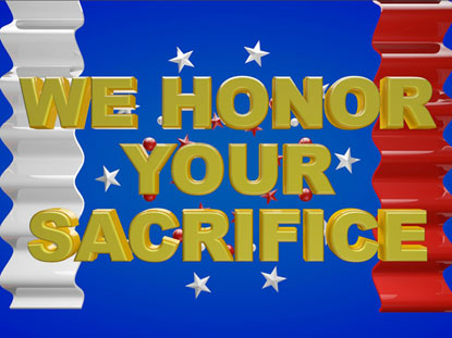 WE HONOR YOUR SACRIFICE MOTION LOOP