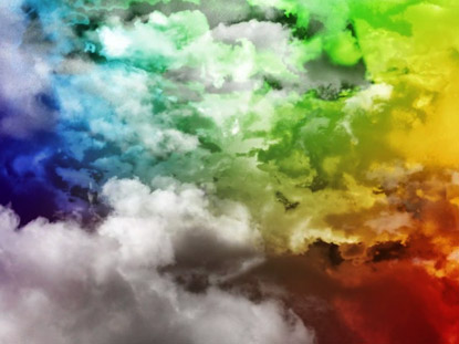 COLOR CLOUDS THROUGH LOOP