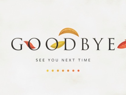 FLOWING LEAVES GOODBYE