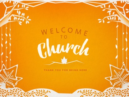 THANKSGIVING CUTOUT WELCOME