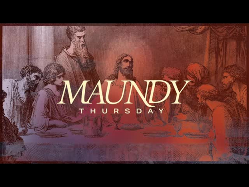 EASTER ETCHING - MAUNDY THURSDAY TITLE