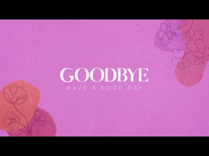 FLORAL LINES: GOODBYE