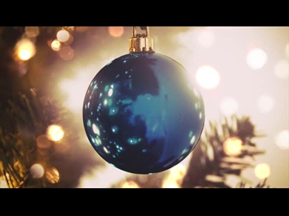 JOY TO THE WORLD BLUE ORNAMENT