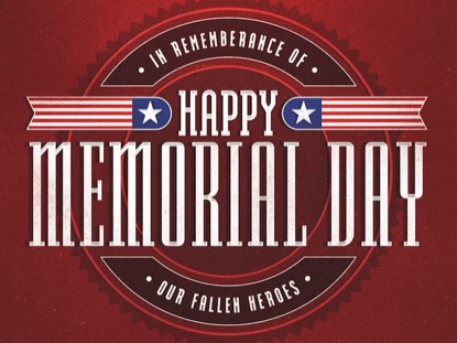 MEMORIAL BADGE HAPPY MEMORIAL DAY