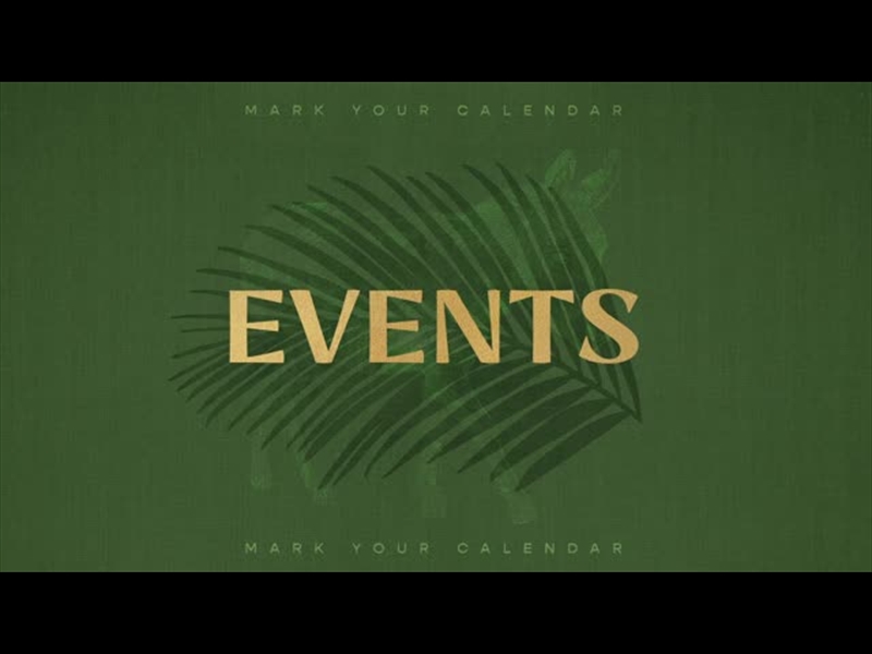 SAYINGS OF EASTER - PALM SUNDAY EVENTS TITLE