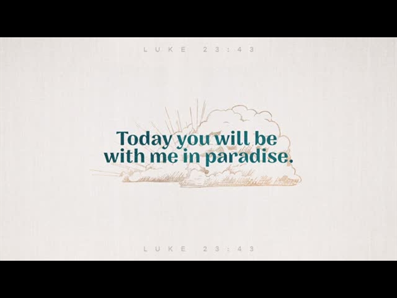 SAYINGS OF JESUS - PARADISE