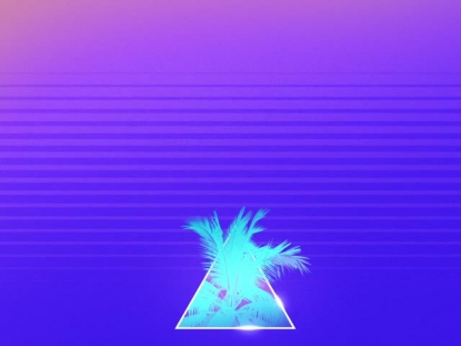 SUMMER VAPORWAVE BLUEBERRY ICON