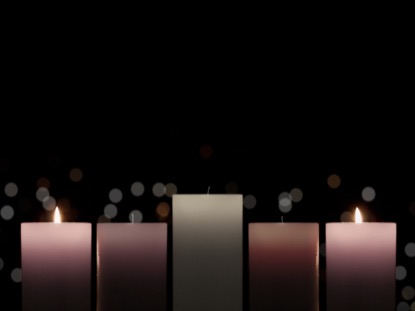 ADVENT CANDLELIGHT LOVE CANDLES